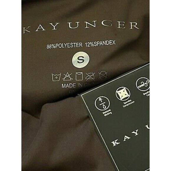 Kay Unger Skinny Leggings Size S High Rise Media Pockets Taupe NEW Tag B13 - Picture 5 of 5